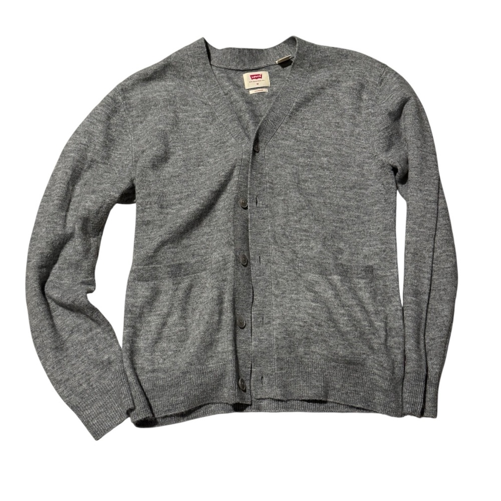 Levi's Classic Gray Cardigan Sweater